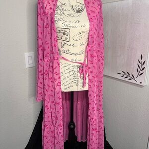 Torrid Betsey Johnson Pink Kimono #26